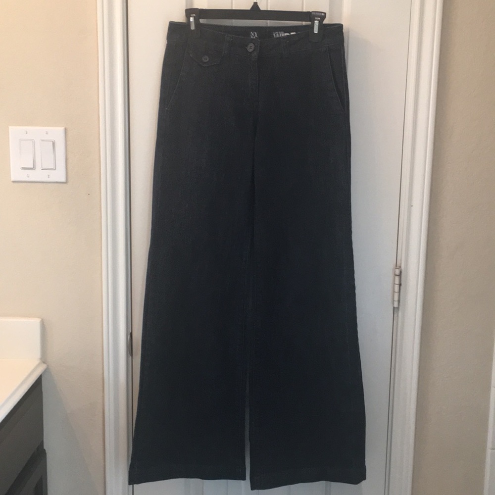 NY&C low rise, wide leg, flare trouser